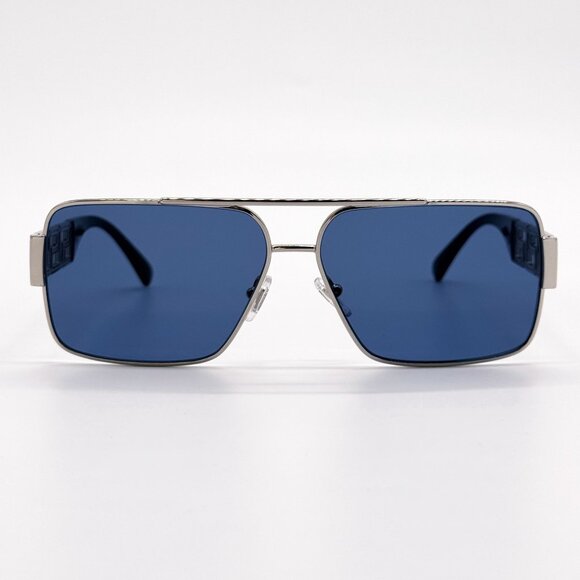 NEW VERSACE SUNGLASSES VE2290 100180 SILVER/BLUE UNISEX EYEWEAR VE2290 1001/80 main image 7